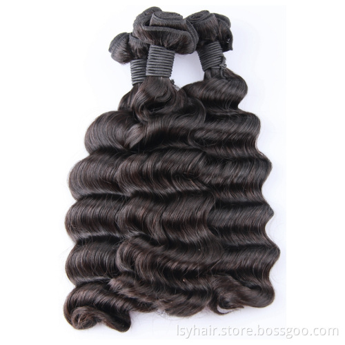 Nigeria Best Hot Selling Raw 12a Grade Double Drawn Ocean Wave, High Quality Best Price Super Double Drawn Raw Hair